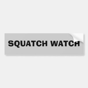 Squatch Uhr Autoaufkleber