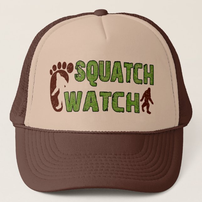 Squatch Uhr Truckerkappe (Vorderseite)