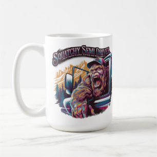 Squatchin' On the Road - Bigfoot Sattelschlepper Kaffeetasse