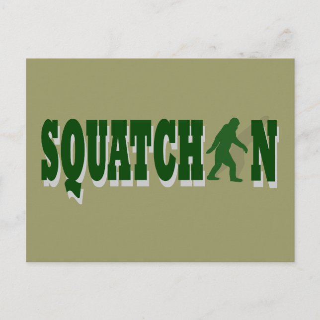 Squatchin Postkarte (Vorderseite)