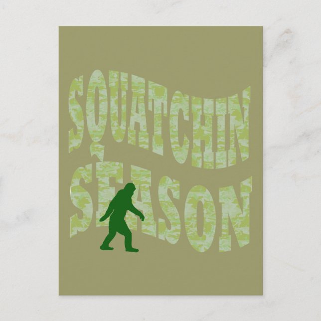Squatchin-Saison Postkarte (Vorderseite)