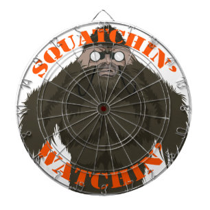 Squatchin 'Watchin' Bigfoot Liebe Dartscheibe
