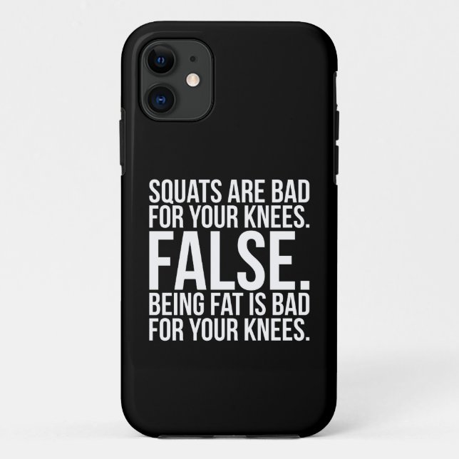 Squats sind schlecht für deine Knie? faux. Fett is Case-Mate iPhone Hülle (Rückseite)