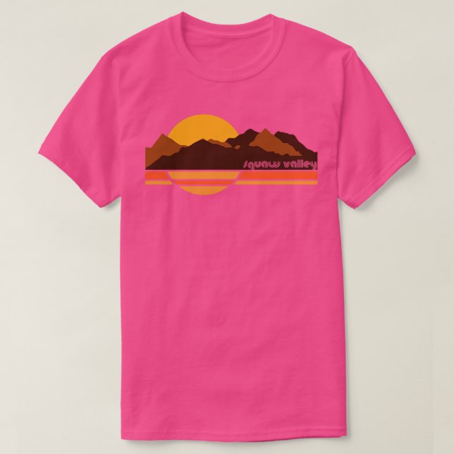 Squaw Valley Retro 70er Tourist Souvenir T-Shirt (Design vorne)
