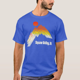 Squaw Valley Tahoe California 70er80er Retro Souve T-Shirt