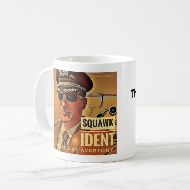 Squawa-Ident-Kaffee-Cup Kaffeetasse (Vorderseite Links)