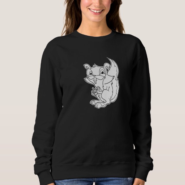 Squeaky Squirrel - Furry Woodland Creatures Premiu Sweatshirt (Vorderseite)