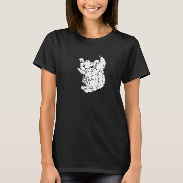 Squeaky Squirrel - Furry Woodland Creatures Premiu T-Shirt (Vorderseite)