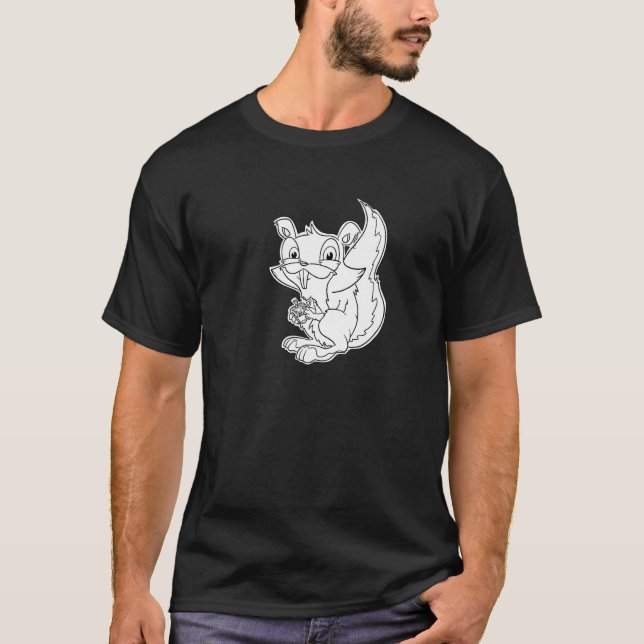 Squeaky Squirrel - Furry Woodland Creatures Premiu T-Shirt (Vorderseite)