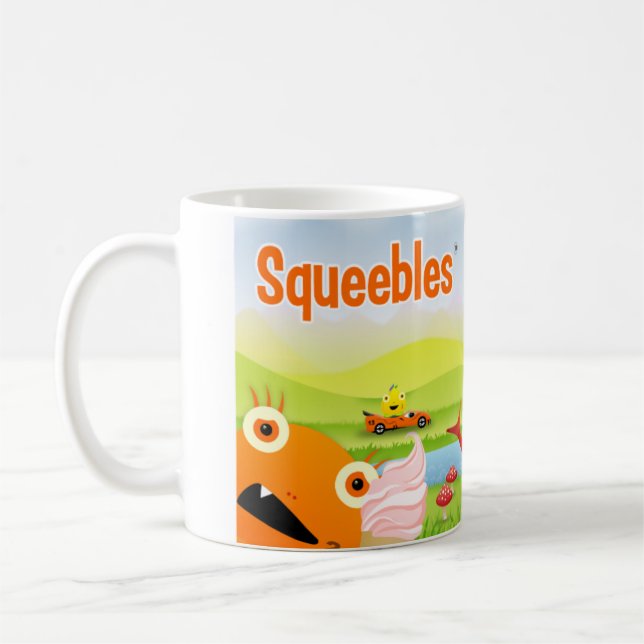 Squeebles "glückliche" Tasse (Links)