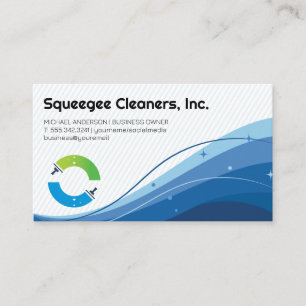 Squeeges-Logo Reiniger Visitenkarte