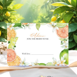 Squeeze Brautparty Advice for Bride Card Einladung