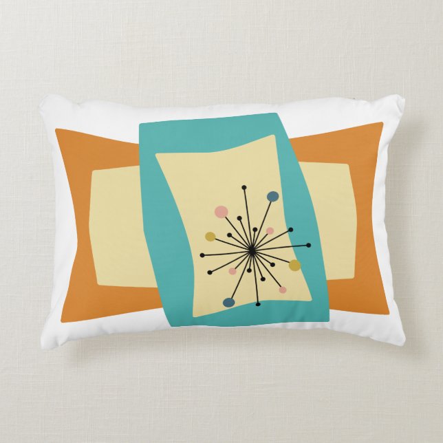 Squeeze Mitteljahrhundert Modernes Dekorationskiss Dekokissen (Vorderseite)