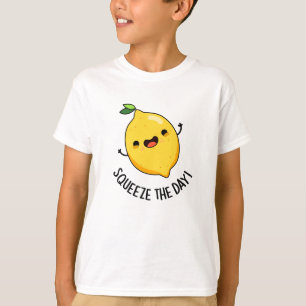 Squeeze the Day Funny Lemon Puff T-Shirt