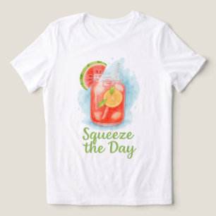 Squeeze the Day - Watermelon Lemonade Summer Tri-Blend Shirt