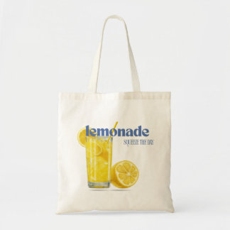 "Squeeze The Day" Zitronenlimonade Wasserfarbe Som Tragetasche