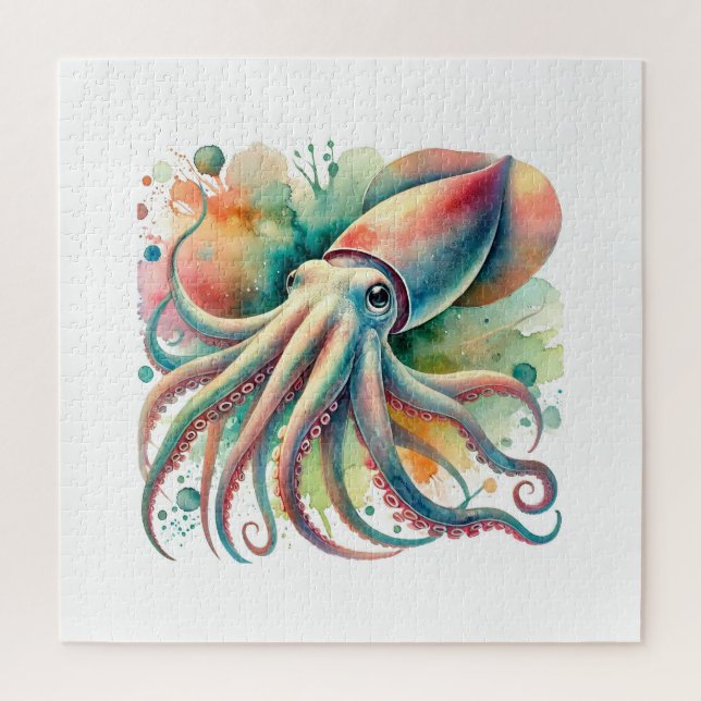 Squid 200924AREF130 - Watercolor Puzzle (Vertikal)