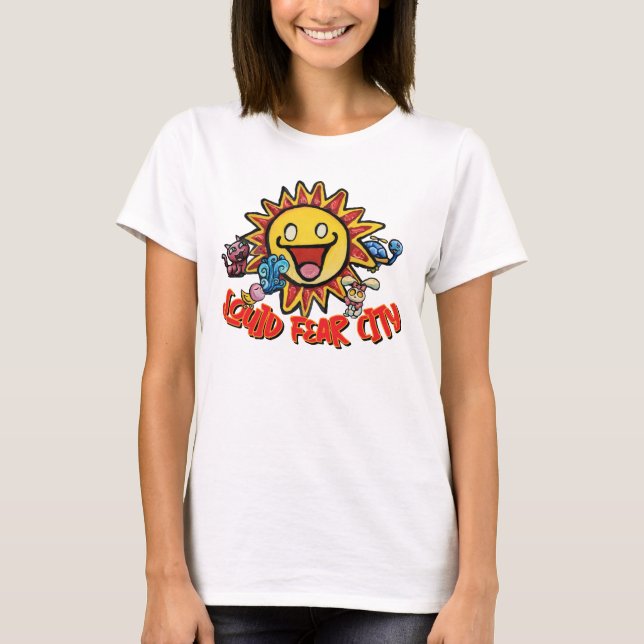 Squid Fear City Grafik T-Shirt (Vorderseite)