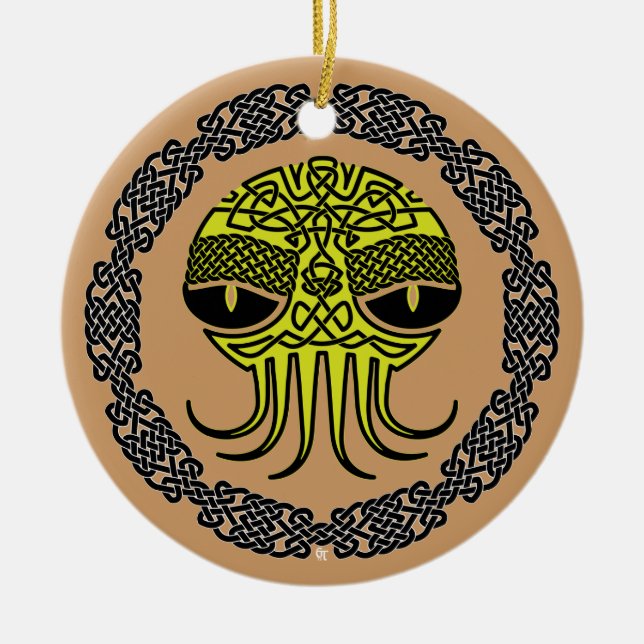Squidmas Verzierung - obskur Keramikornament (Vorne)