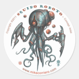 Squidobot-O Aufkleber