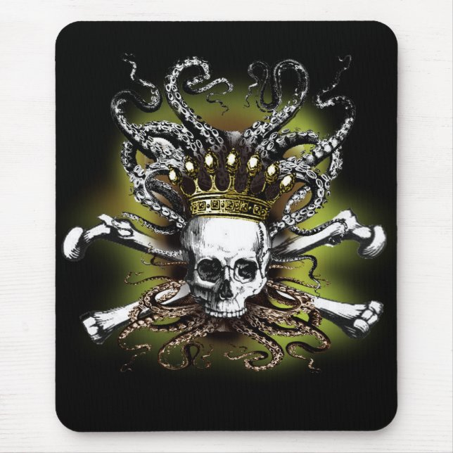 SquidSkull King Mouse Pad Mousepad (Vorne)
