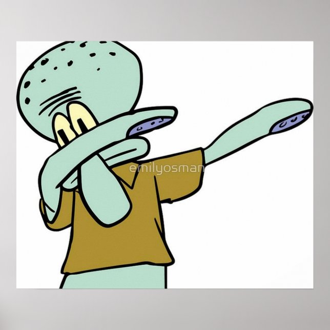 Squidward Dab Poster (Vorne)