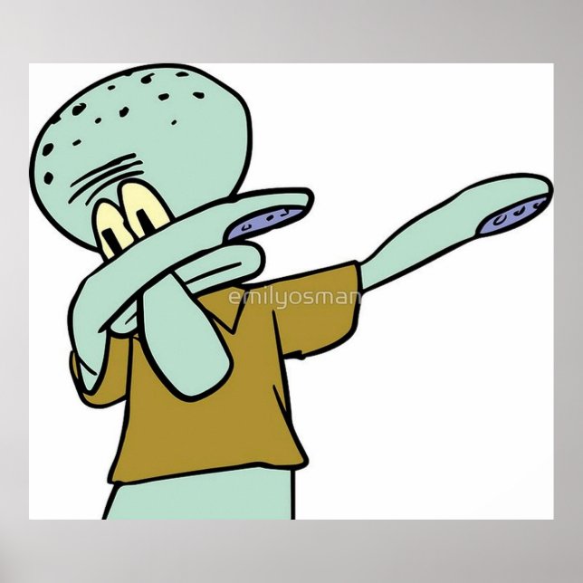 Squidward Dab Poster (Vorne)