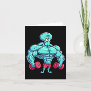 Squidward Gym Sticker Karte