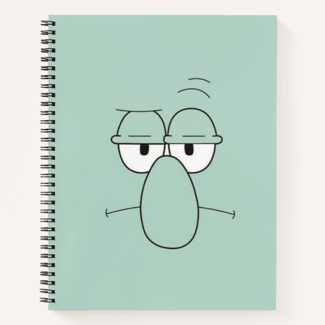 Squidward-inspiriertes Notizbuch (Vorderseite)
