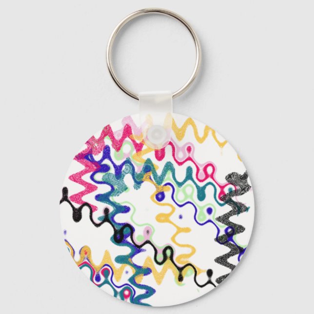 Squiggle-Welle Keychain Schlüsselanhänger (Vorderseite)