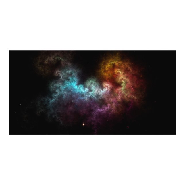 Squiggley Nebula Star Dust Cloud CRQENH Fotodruck (Vorne)