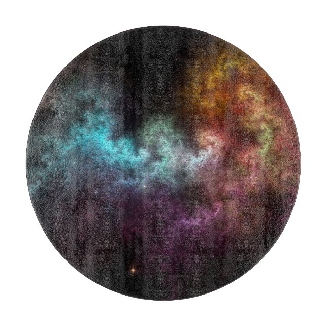Squiggley Nebula Star Dust Cloud CRQENH Schneidebrett (Vorderseite)