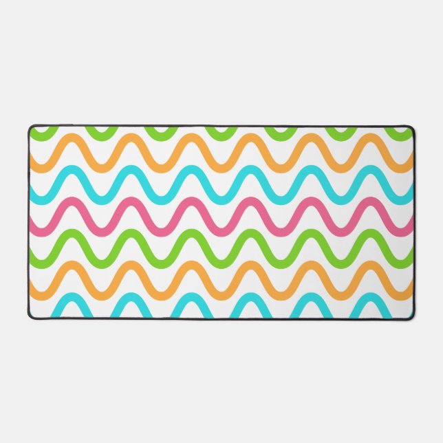 Squiggly Egg Paint Schreibtischunterlage (Vorderseite)