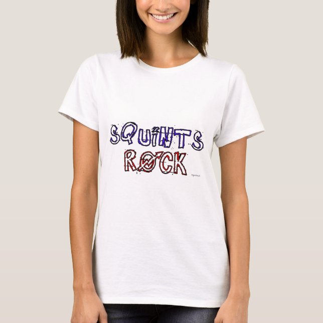 Squints Rock! T-Shirt (Vorderseite)