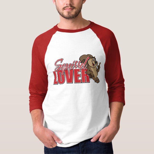 Squirel LiebhaberRaglan T-Shirt (Vorderseite)