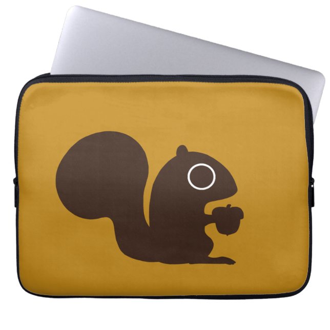 Squirrel - Background Color is Customizable Laptopschutzhülle (Vorderseite)