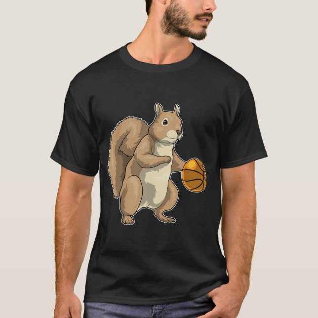 Squirrel Basketball-Spieler Basketball T-Shirt (Vorderseite)