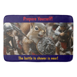 Squirrel Battle Badematte