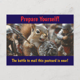 Squirrel Battle Postkarte