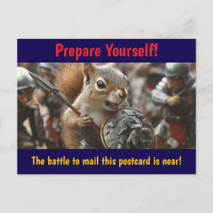Squirrel Battle Postkarte