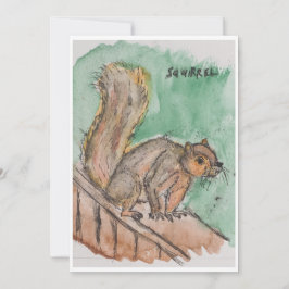 Squirrel Card Feiertagskarte