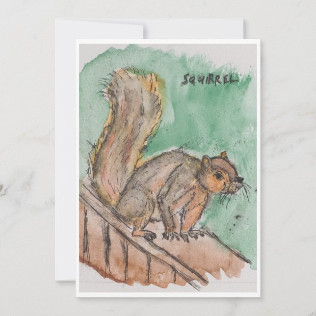 Squirrel Card Feiertagskarte (Vorderseite)