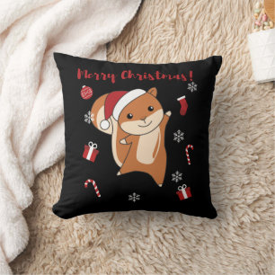 Squirrel Christmas Winter Animals Kissen