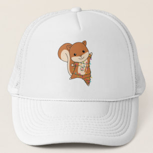Squirrel Christmas Winteranimals Truckerkappe