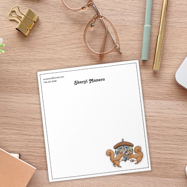 Squirrel Disco Personalisiert Notizblock (Von Creator hochgeladen)