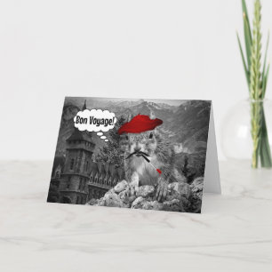 Squirrel French Artist Gute Reise Karte