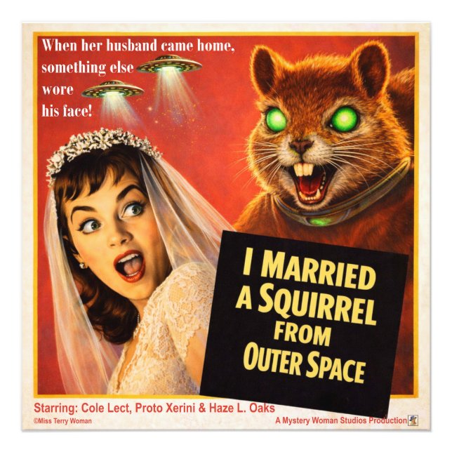 Squirrel from Outer Space Fotodruck (Vorne)