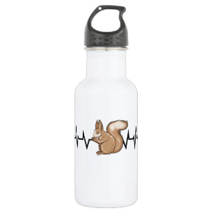 Squirrel Heartbeat Edelstahlflasche