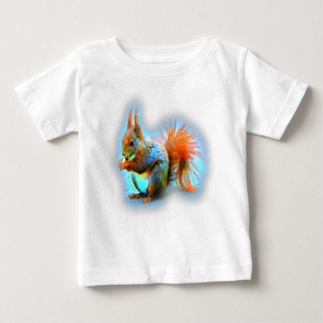 Squirrel in modern style baby t-shirt (Vorderseite)