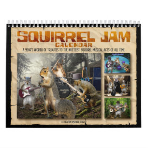 Squirrel Jam - Eichhörnchen-Musiker-Kalender Kalender